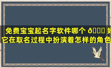 免费宝宝起名字软件哪个 🐎 好它在取名过程中扮演着怎样的角色 🌾